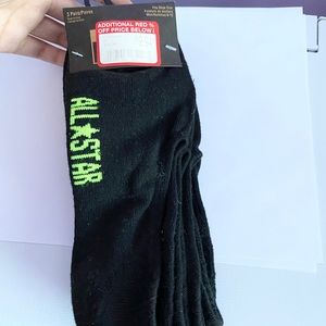 Converse all star black no show